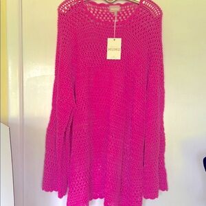 Show Me Your MUMU Crocheted Paula Pullover - Size 3X
